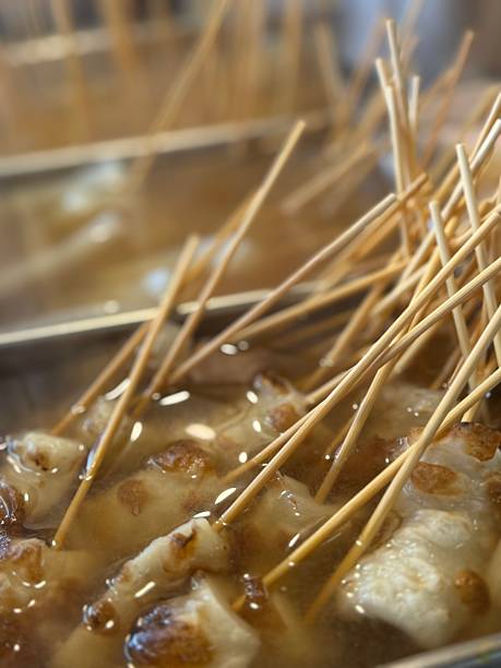 Japanese food skewer oden