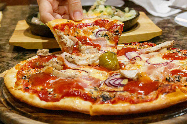 istock Delicious and hot pizza 2239108072