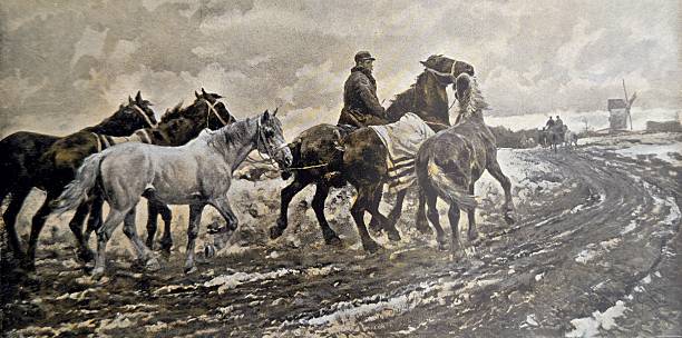istock Horse trader on his way to the next town or market 2239116178