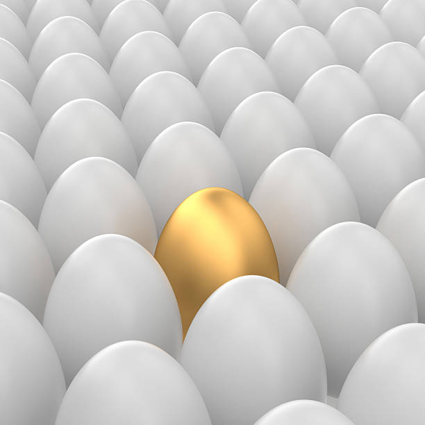 istock Golden Egg Amongst White Eggs Uniqueness and Stand Out 2239120155