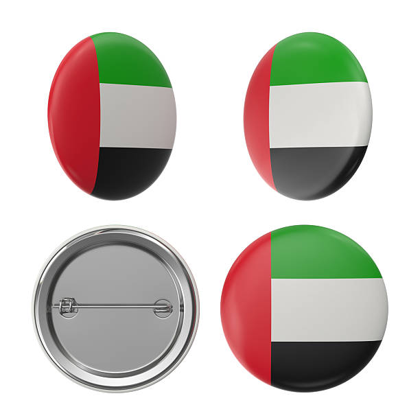 UAE Flag Badges National Symbol Button Pins