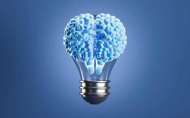 istock Human brain inside the light bulb, Creativity and inspiration concepts, 3d rendering. 2239121520
