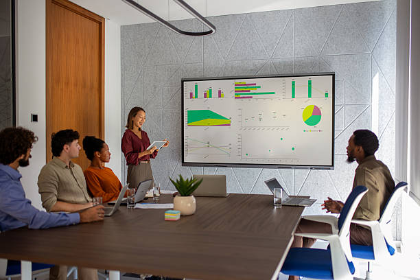 istock Teamwork and Strategy: Business Presentation with Infographics 2239121790