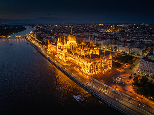 istock Budapest, Illuminated Hungarian Parliament Building at Night 2239122147