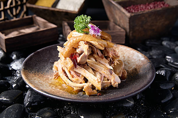 Spicy shredded chicken