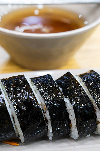 istock Gimbap with anchovy soup 2239157580