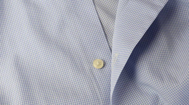istock Formal shirt with blue and white polka dot pattern 2239160530