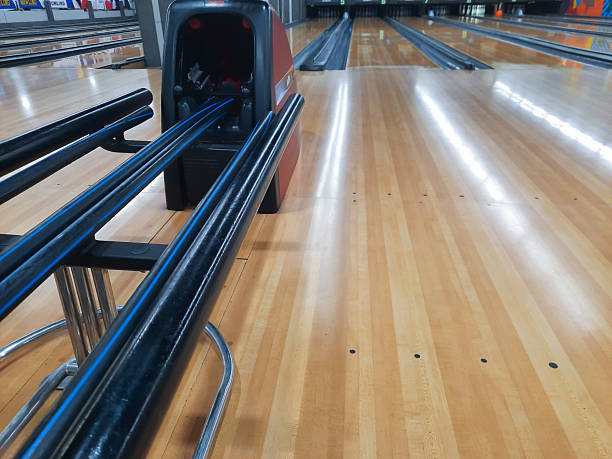 istock Bowling Alley Lanes and Pinsetter 2239165273