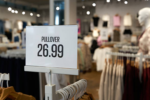 istock Price tag on a clothes rack 2239165307