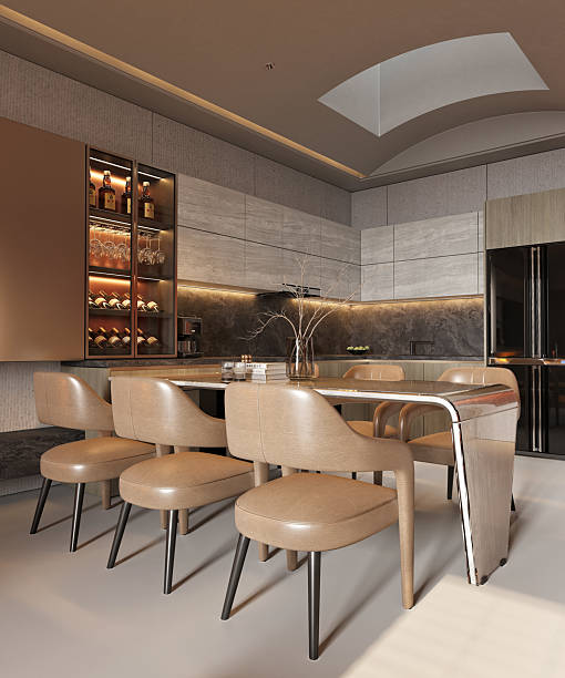 istock 3d render of living room and dining space 2239178596