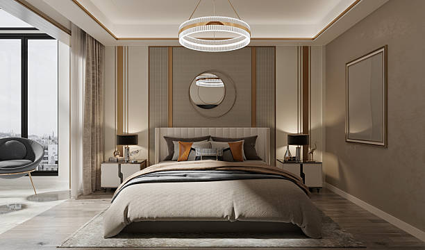 istock 3d render of luxury hotel room bedroom 2239178725