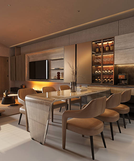istock 3d render of living room and dining space 2239178840