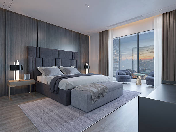 istock 3d render of luxury hotel room bedroom 2239179546