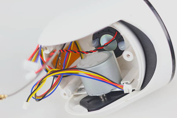 istock The image shows a motor, wiring, and a speaker (likely a warning or notification sound). 2239181820