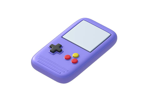 istock One game console isolated on white background. Pocket device for entertainment. Digital toy. 3d render 2239225869