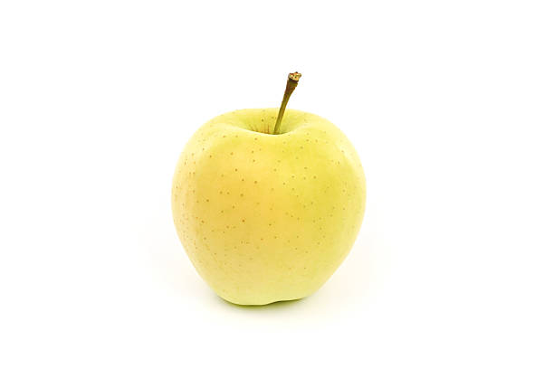 istock A yellow apple with a stem on top 2239226820