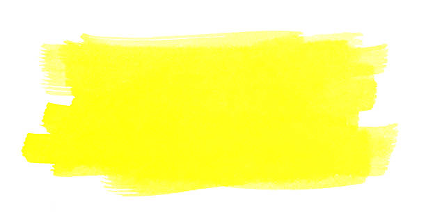 istock Yellow highlighted area made with watercolor 2239243243