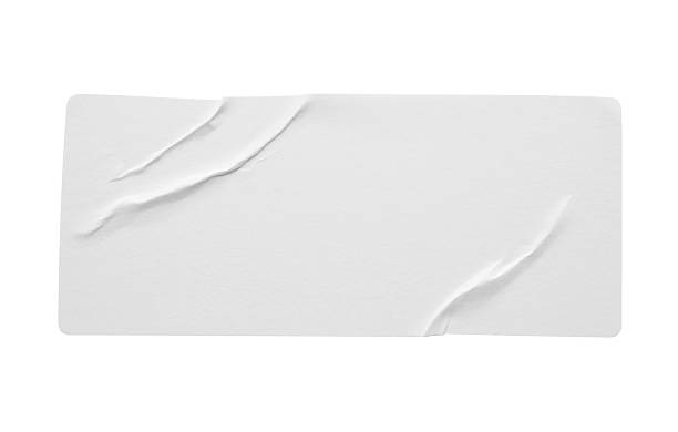 istock Blank white paper sticker label isolated on white background 2239265785