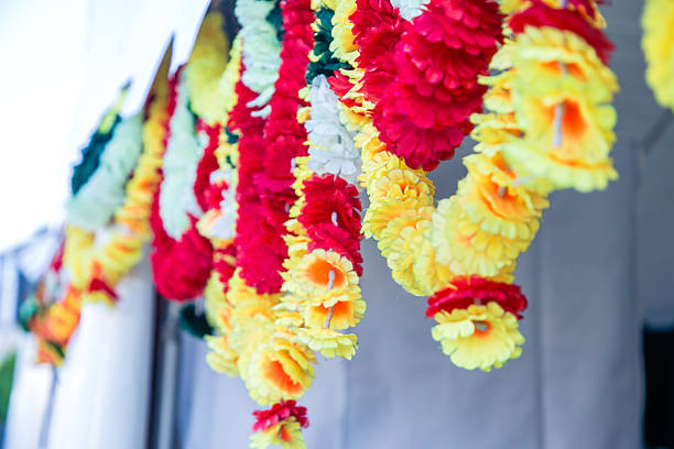 Indian traditional wedding ceremony interiors and decorations