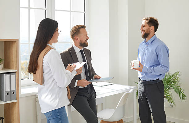 istock Business colleagues discussing ideas and brainstorming in office 2239292510
