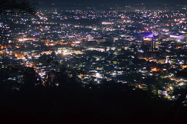 istock Night View of Cityscape with Illuminated Buildings 2239296676