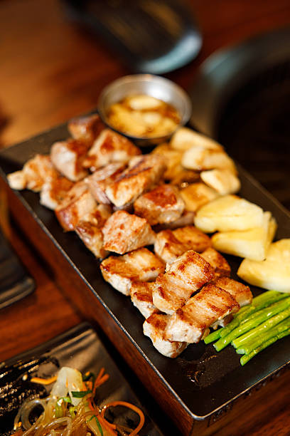 istock Korean traditional style grill BBQ pork. 2239304739