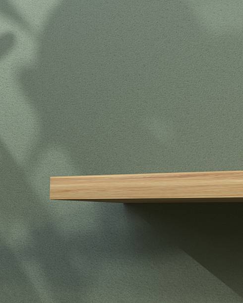 istock 3d Empty Wooden shelf for your bio, eco, green product presentation 2239304974