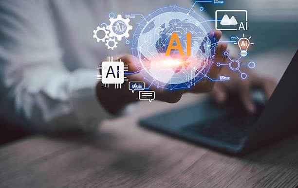 istock Man hand holding digital globe showing AI technology icons,Concepts of artificial intelligence, big data, innovation, machine learning ,multimedia smart solutions for transformation in modern business 2239308129