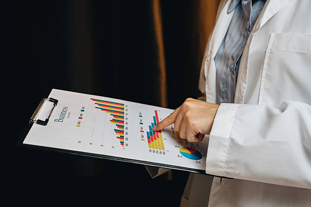 istock Business Analyst Presenting Data Insights with Colorful Graphs and Charts in Professional Setting, Focus on Performance Metrics 2239308444