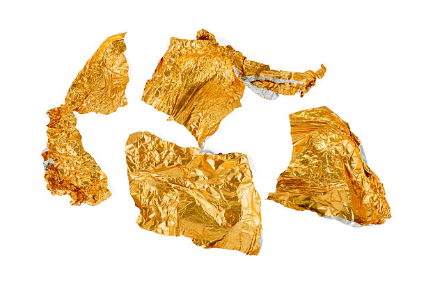 istock Photo of foil paper taken with a high-resolution camera using the focus-stacking technique on a white background. 2239309016