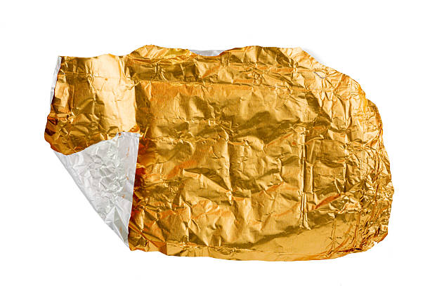 istock Photo of foil paper taken with a high-resolution camera using the focus-stacking technique on a white background. 2239309020