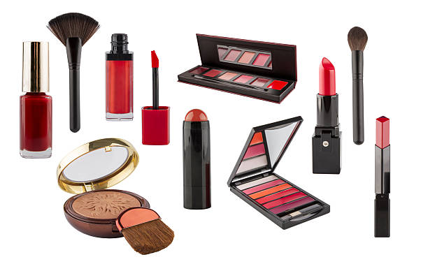 istock A collage set with cosmetics and tools for makeup and hairstyling. 2239315607