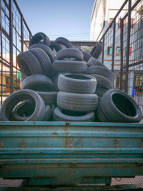 Recycling of automobile tires.
