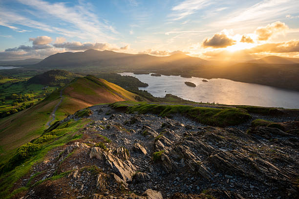 istock Catbells Summer Sunrise Overlooking Derwentwater and Skiddaw. 2239321879