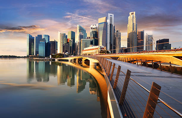 istock Singapore - Marina bay at sunset 2239323260