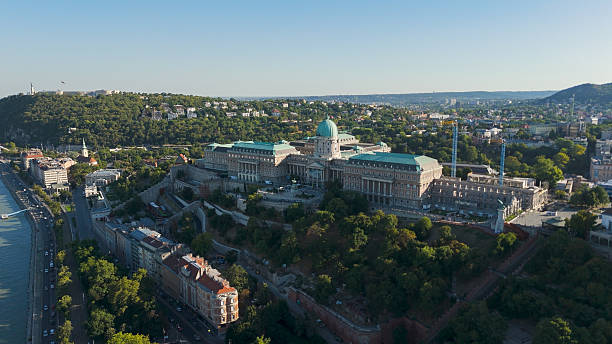 istock Historic Buda Castle Overlooking Budapest City, Aerial View 2239327057