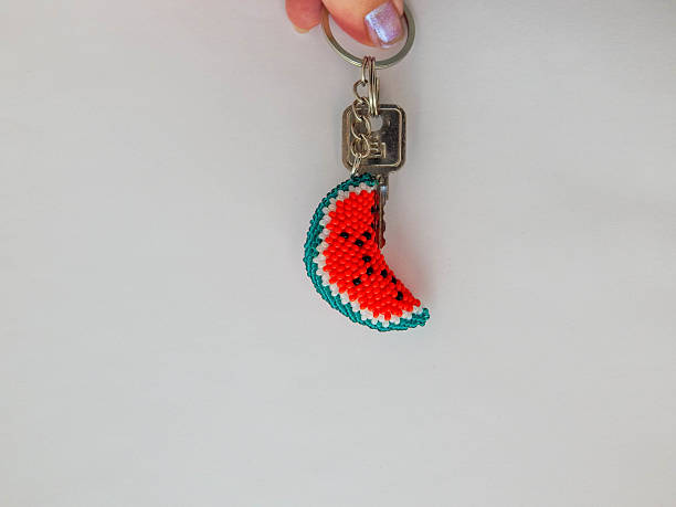 istock Colorful bead key chain on a white background 2239331968