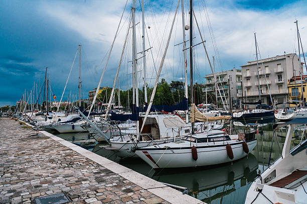 Pellestrina - Venice, Italy - June 16, 2024. Old fishing boat  in Venetian Lagoon.