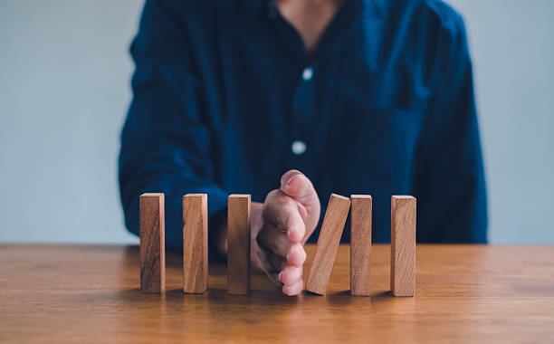 istock Business planning crisis effect or risk protection concept, business solution and intervention. 2239336620
