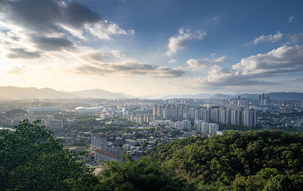 istock A Harmonious Blend of Urban Panorama and Natural Landscape Under a Dramatic Sky 2239341733