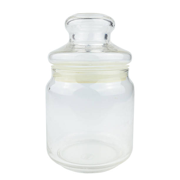 istock Clear Glass Jar Isolated on White Background 2239344150