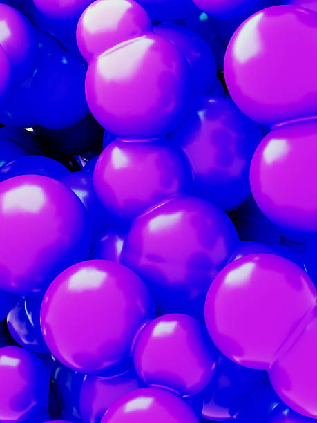 istock Abstract 3D glossy blue and magenta spheres background 2239345862