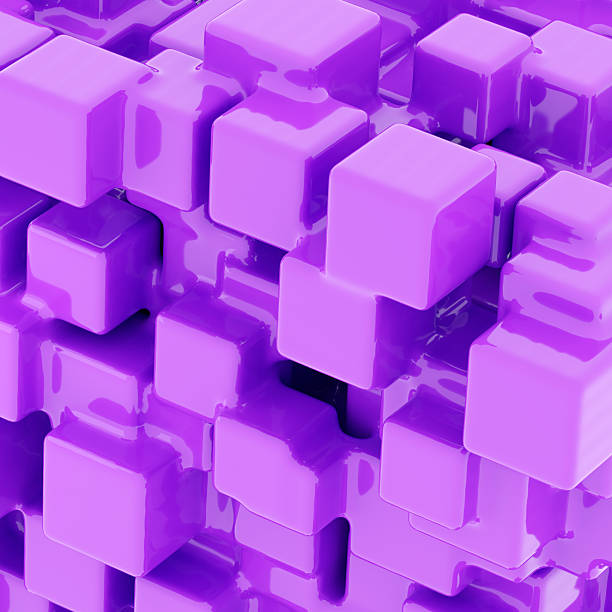 istock 3D glossy purple cubes abstract background 2239345904