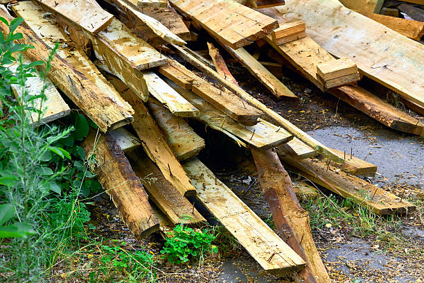 istock Wooden trash.Various waste refuse after renovation,repair 2239355339