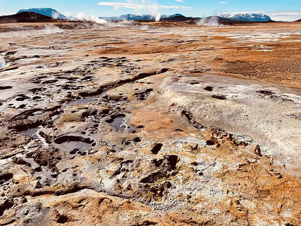 Hverir Geothermal Area Mud Pots Iceland