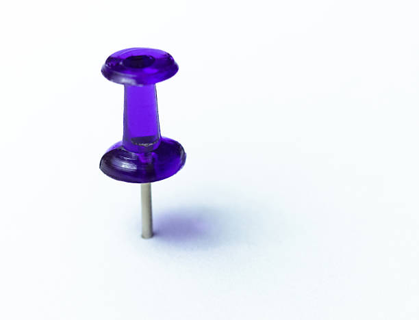 Close up muliple push pin insert for marking something. High quality photo