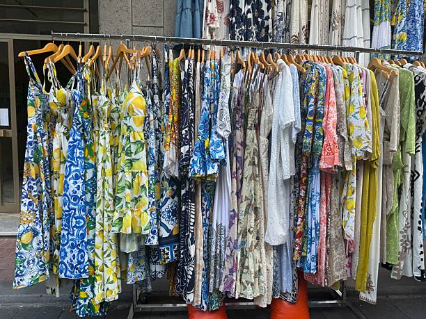 istock Vibrant Summer Dresses and Clothing with Mediterranean Patterns 2239373110