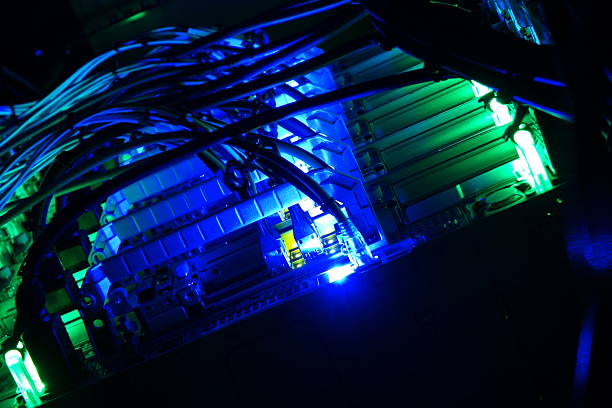 istock Colorful Cables and Technology in Darkness 2239374209
