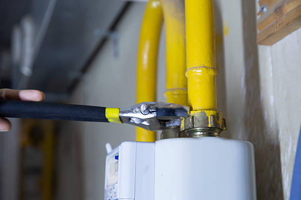 istock Gas meter. Replacing the gas meter at home. 2239380367
