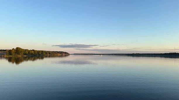 istock Sunset on the River, Russia. Panoramic view 2239388836